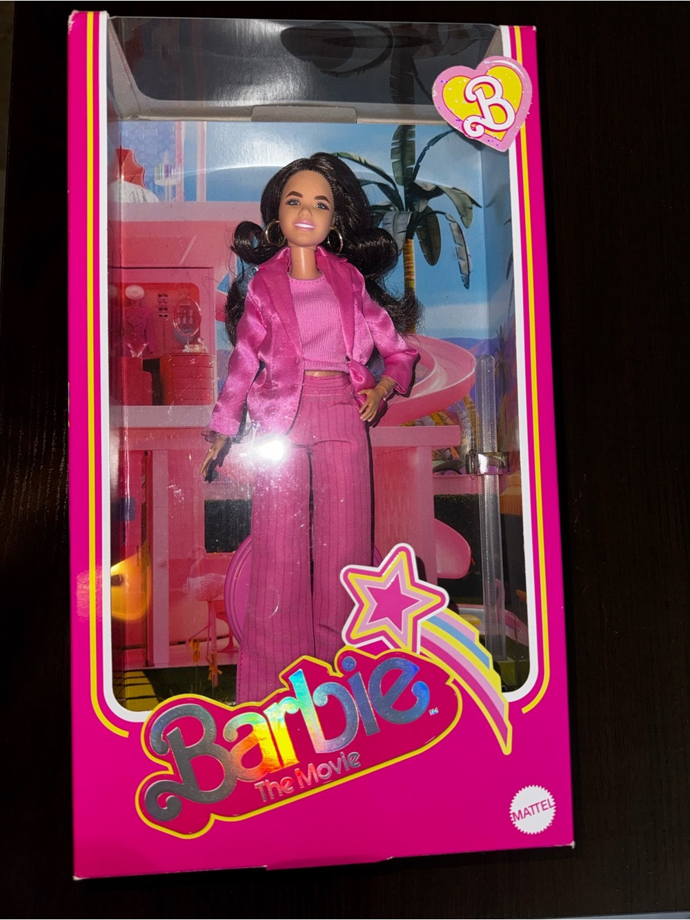 Mattel Barbie Bright Pink Wide-Leg Pantsuit